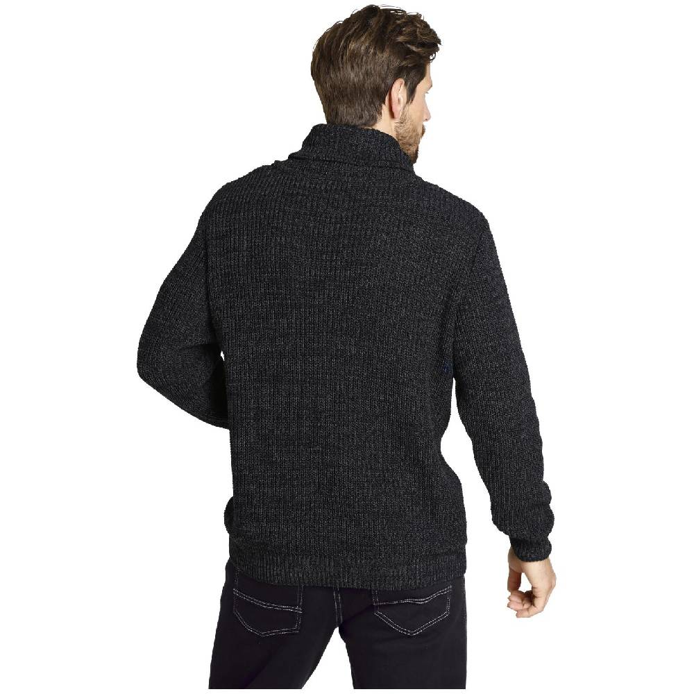 Jan Vanderstorm Pullover DUMENI Schwarz Melange