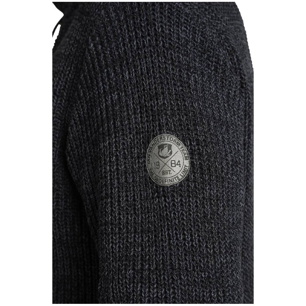 Jan Vanderstorm Pullover DUMENI Schwarz Melange