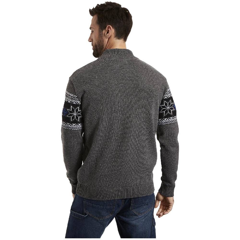 Jan Vanderstorm Pullover EERU Dunkelgrau