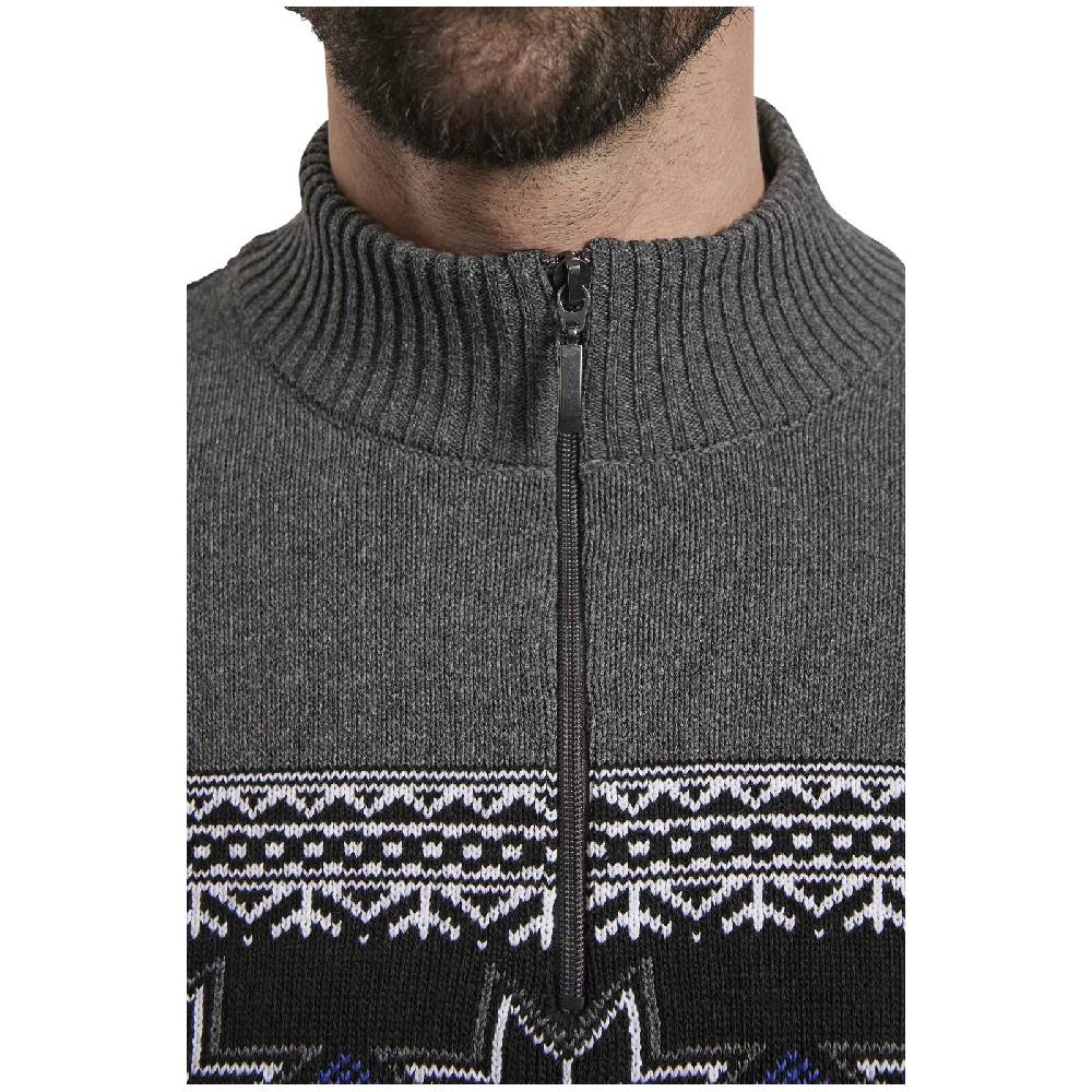 Jan Vanderstorm Pullover EERU Dunkelgrau