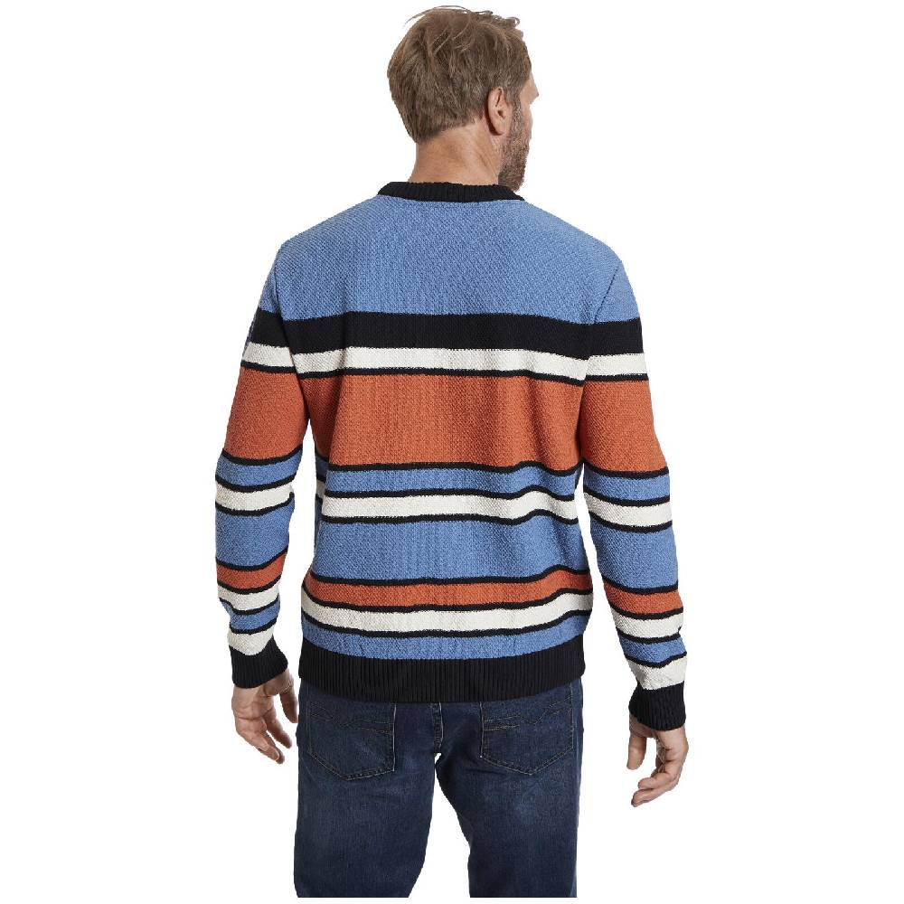 Jan Vanderstorm Pullover EMPSU Blau Orange