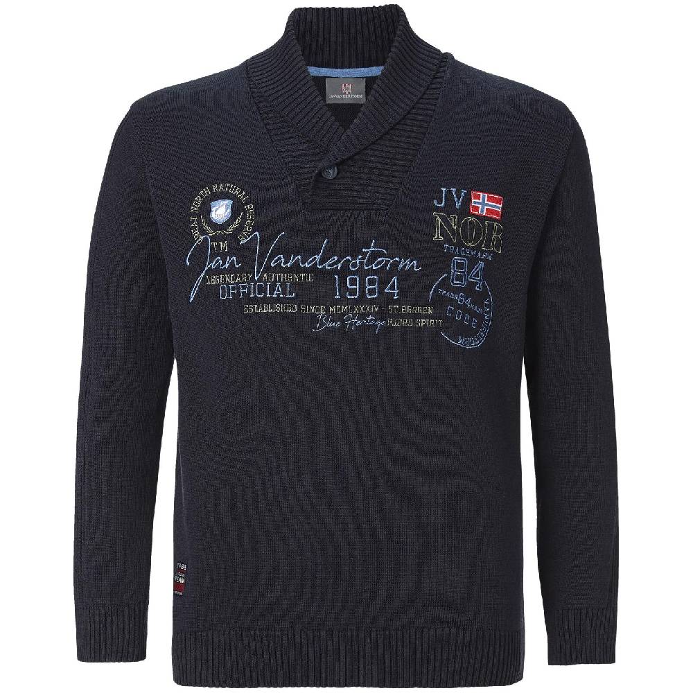 Jan Vanderstorm Pullover HAMAR dunkelblau