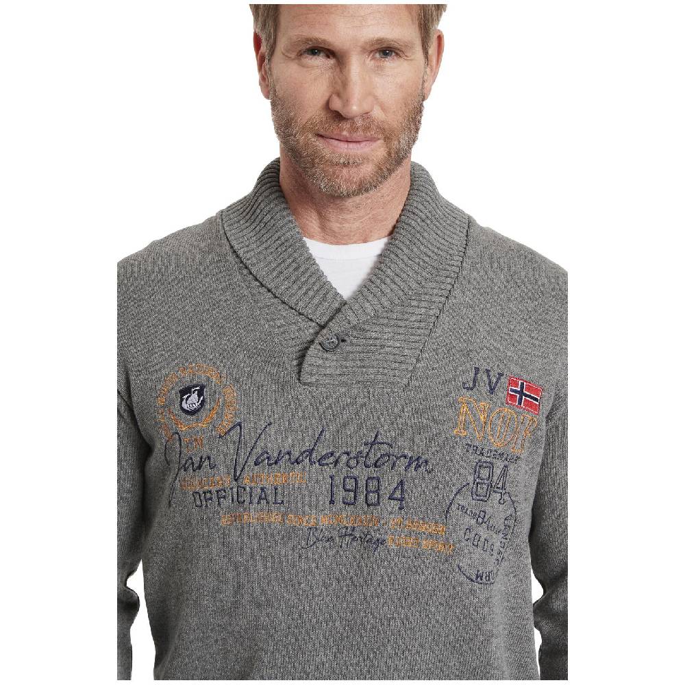 Jan Vanderstorm Pullover HAMAR Grau
