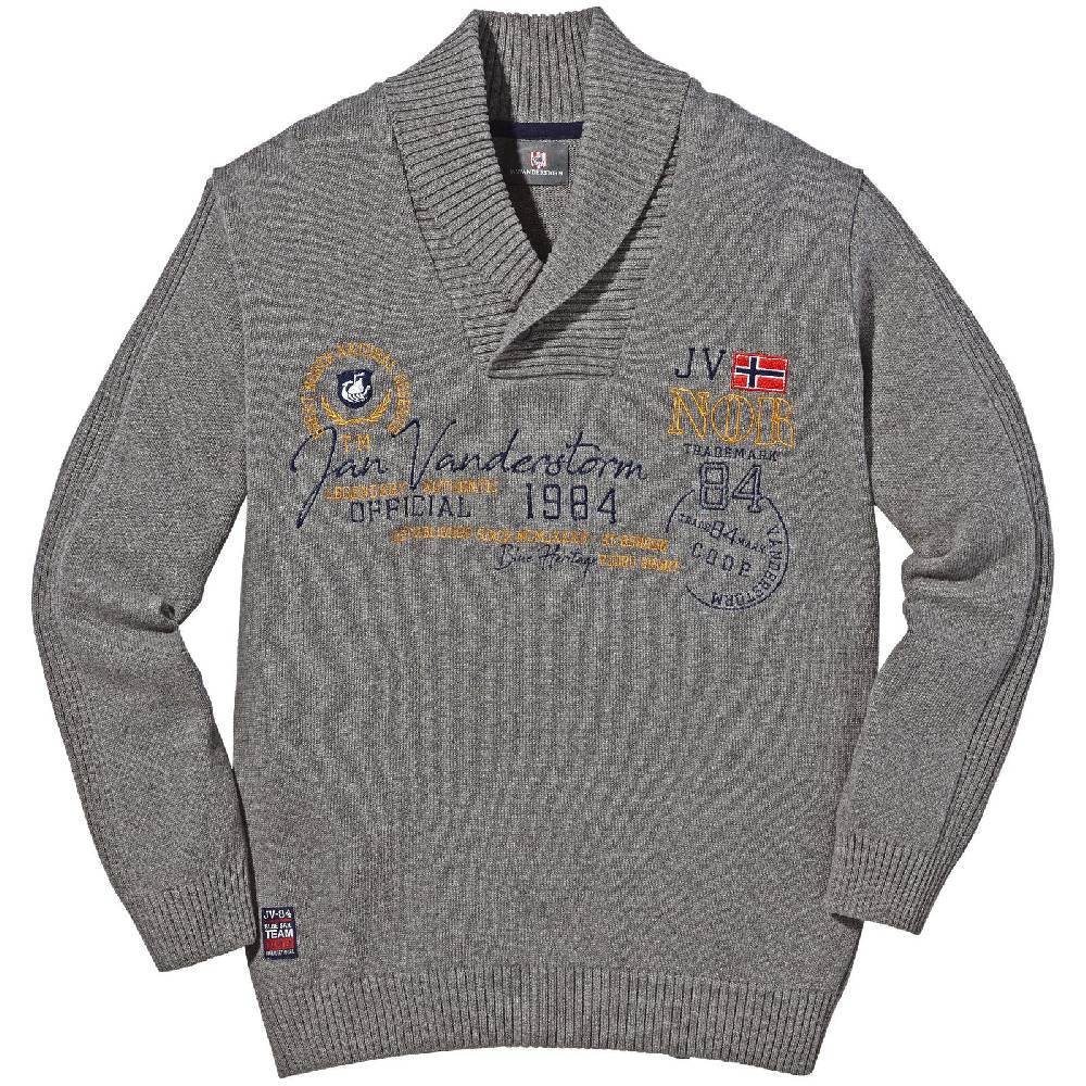 Jan Vanderstorm Pullover HAMAR Grau