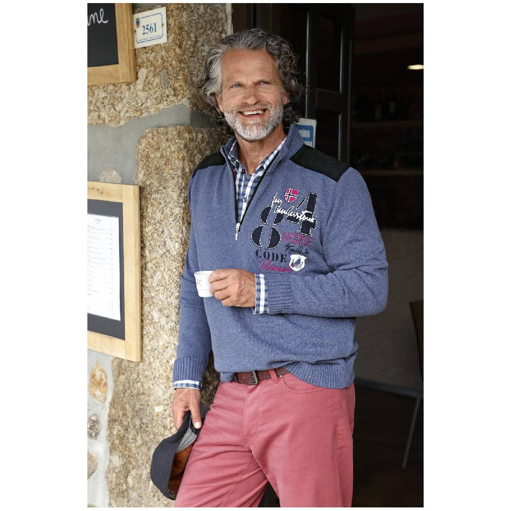 Jan Vanderstorm Pullover NIKANOR Blau