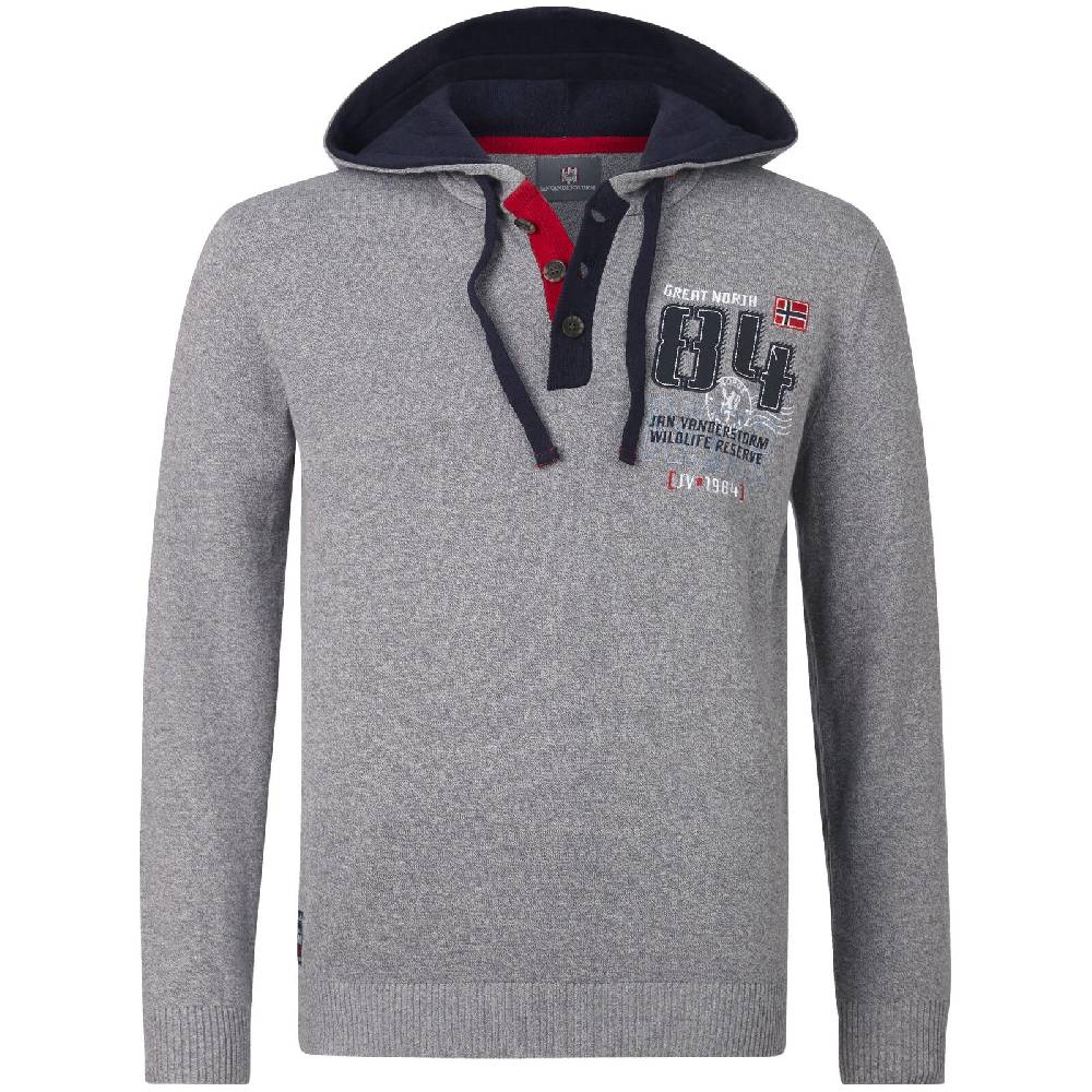 Jan Vanderstorm Pullover STIGO silbergrau melange