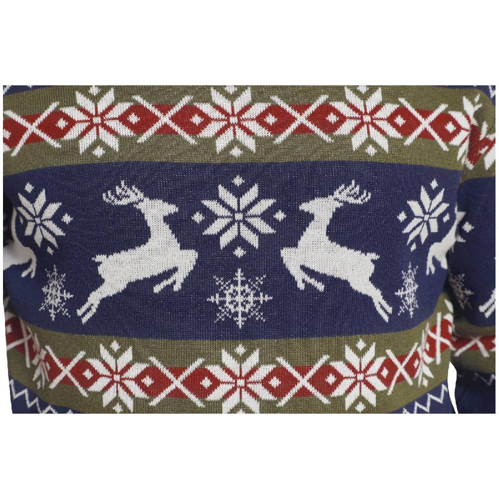 Jan Vanderstorm Pullover TORE Dunkelblau Gemustert