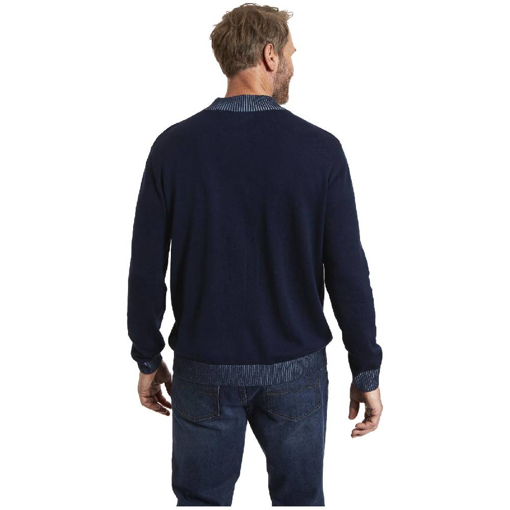 Jan Vanderstorm Pullover UNDORICH Dunkelblau
