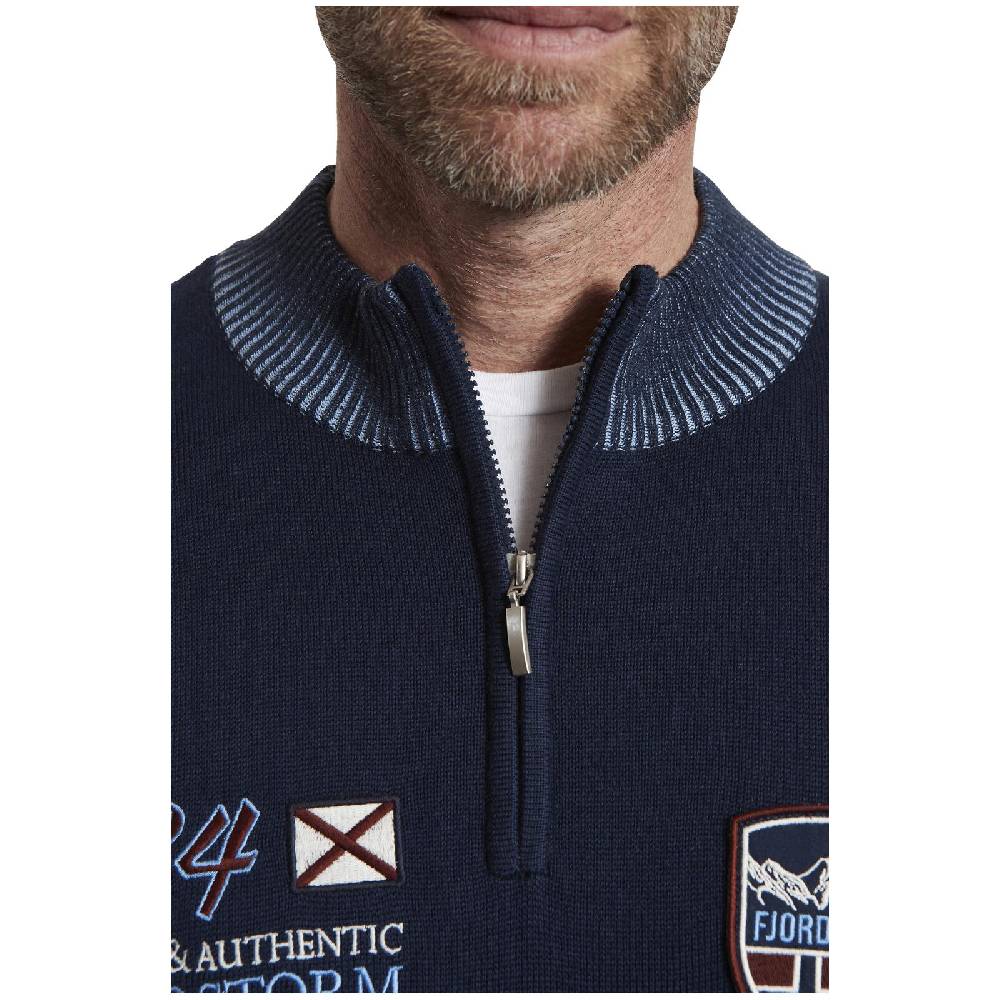 Jan Vanderstorm Pullover UNDORICH Dunkelblau