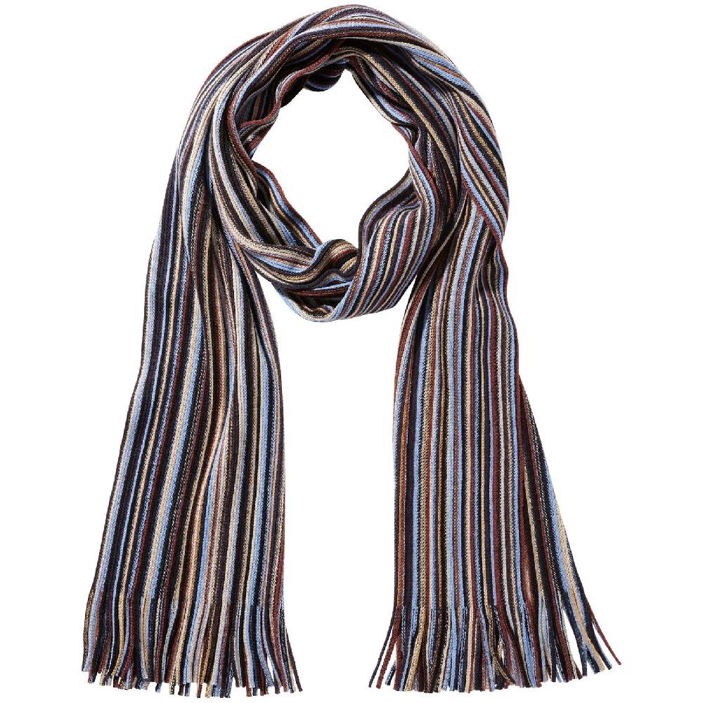 Jan Vanderstorm Schal BARND blau gestreift