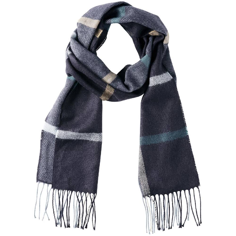 Jan Vanderstorm Schal FINGAL dunkelblau kariert
