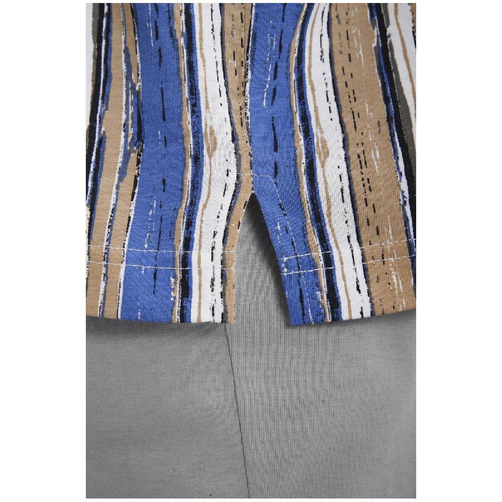 Jan Vanderstorm Schlafanzug ANTOS Beige Gemustert