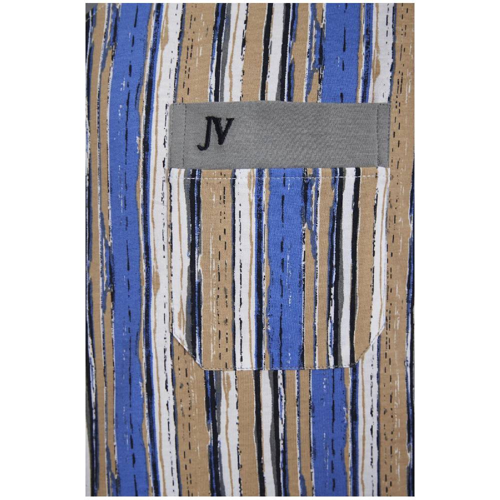 Jan Vanderstorm Schlafanzug ANTOS Beige Gemustert