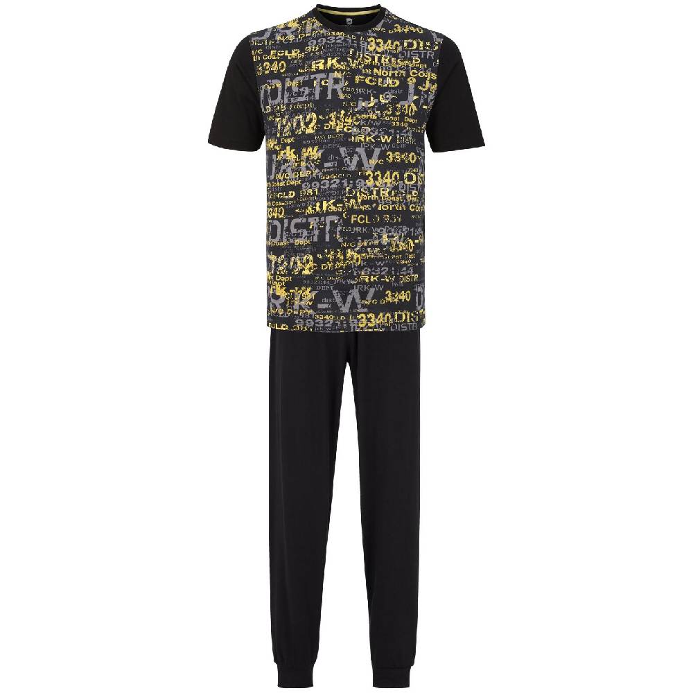 Jan Vanderstorm Schlafanzug OSCA schwarz