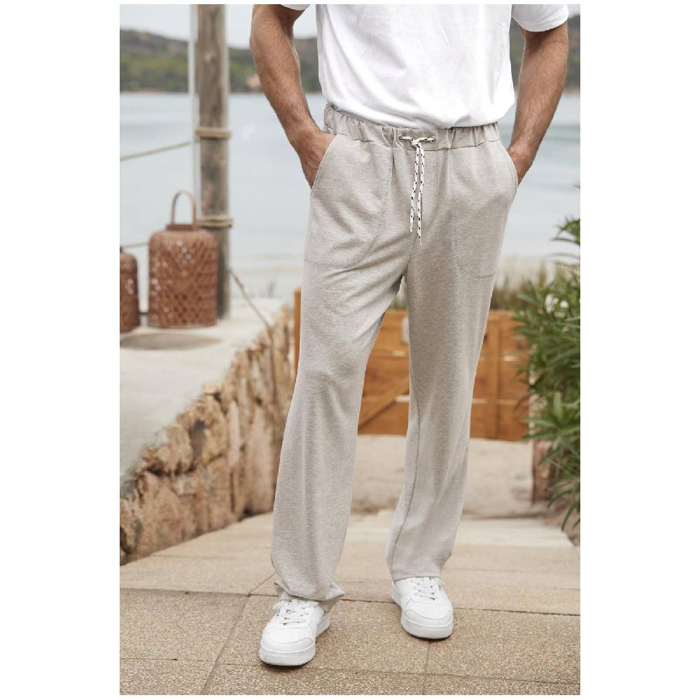 Jan Vanderstorm Schlafhose FEIKO Hellgrau Melange