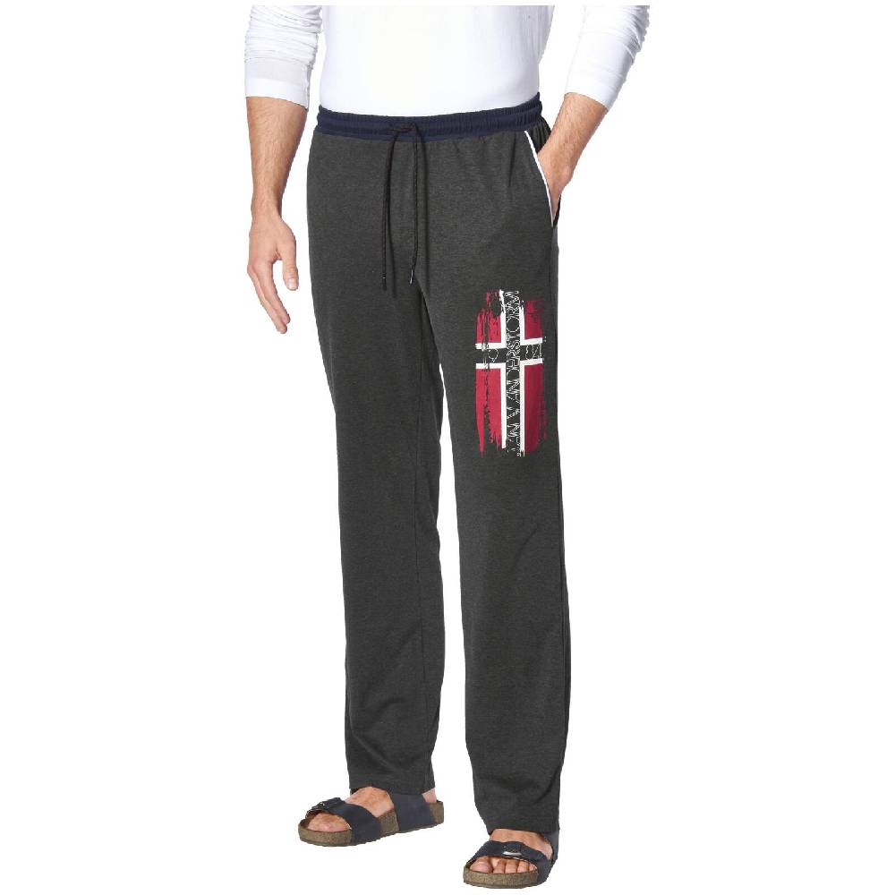 Jan Vanderstorm Schlafhose GIERTON Schwarz Melange