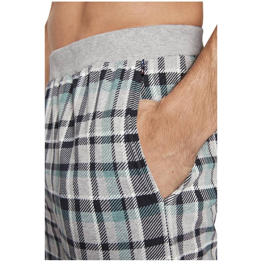 Jan Vanderstorm Schlafhose JARMIN Hellgrau Kariert