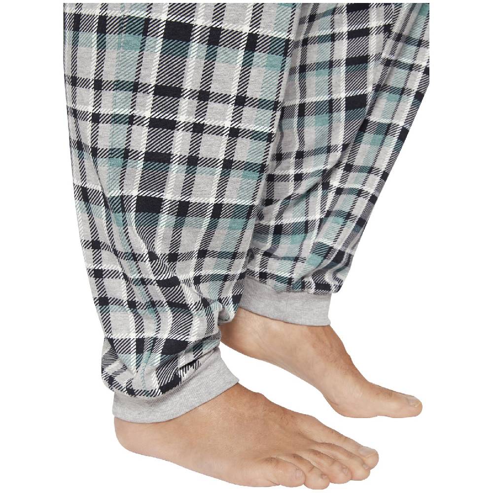 Jan Vanderstorm Schlafhose JARMIN Hellgrau Kariert