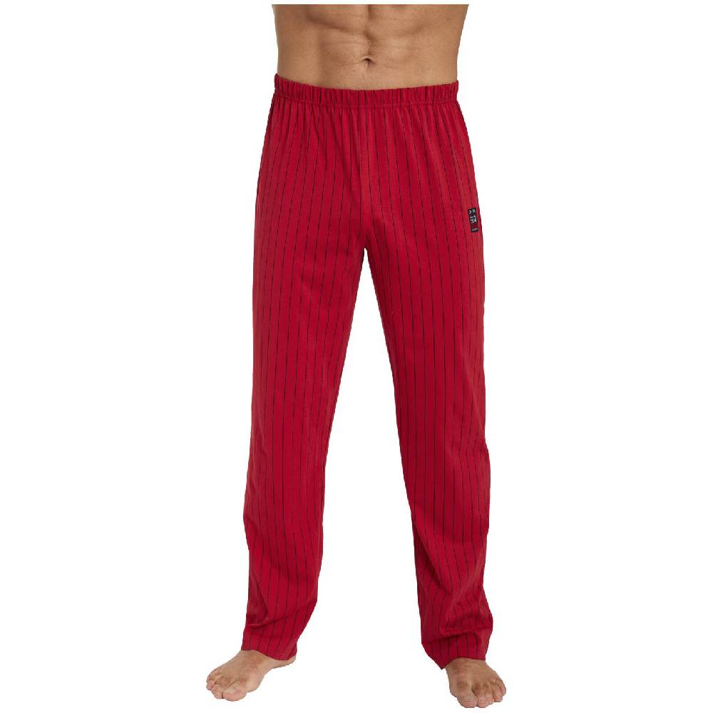 Jan Vanderstorm Schlafhose KIAN Rot Gestreift
