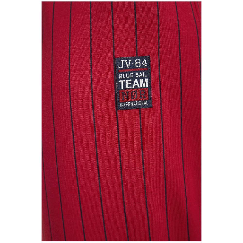 Jan Vanderstorm Schlafhose KIAN Rot Gestreift