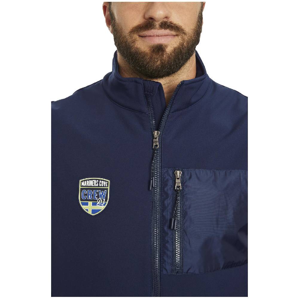 Jan Vanderstorm Softshell Weste DEMETRI Dunkelblau