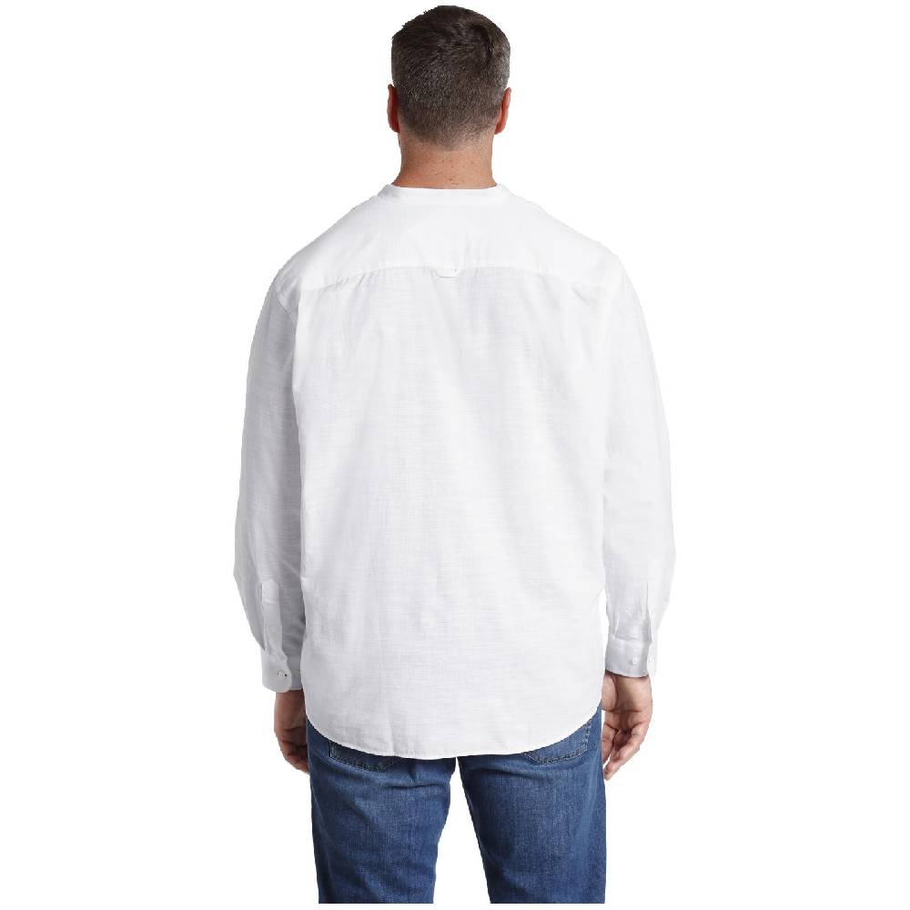 Jan Vanderstorm Stehkragenhemd KALLU Weiß