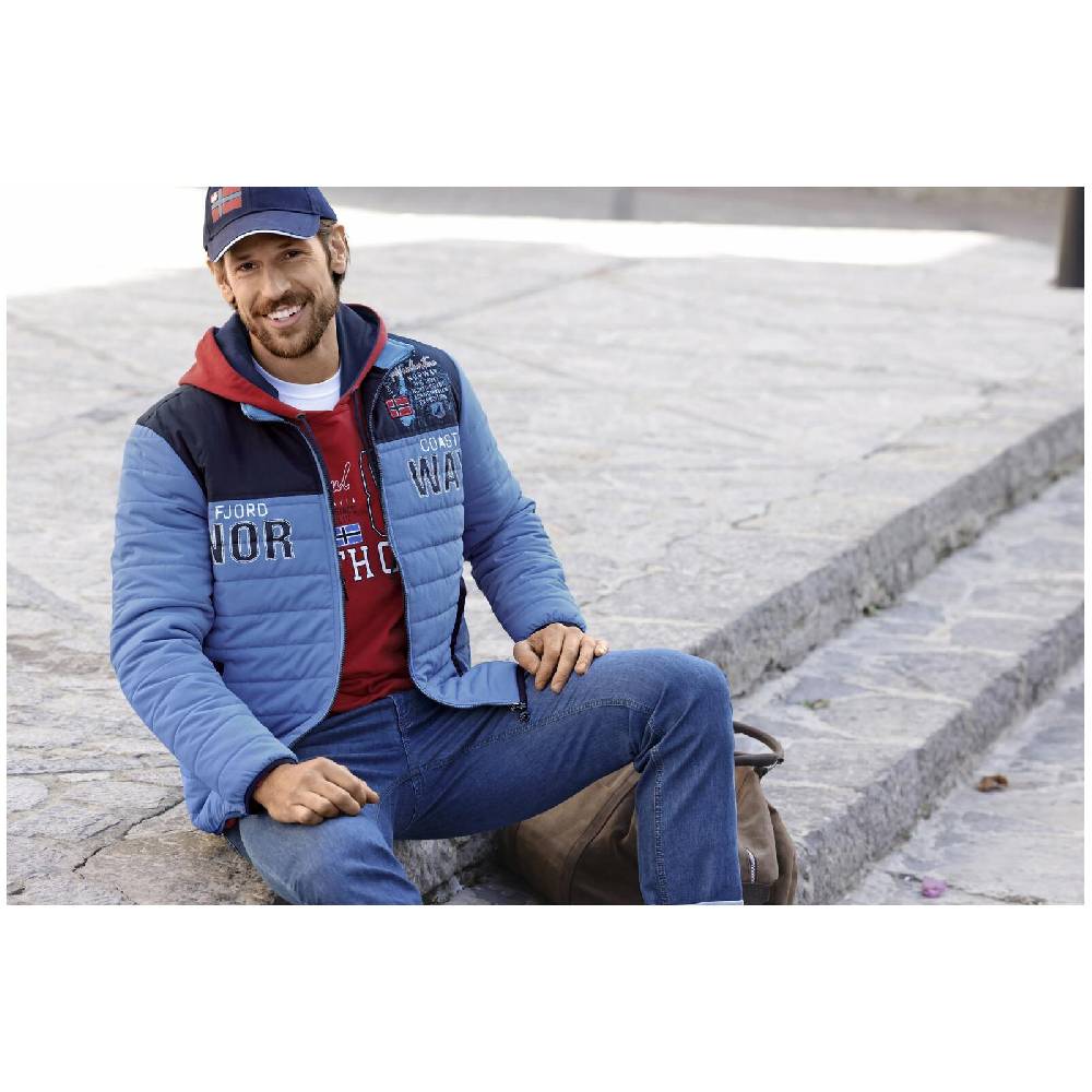 Jan Vanderstorm Steppjacke VOLKWIN Blau