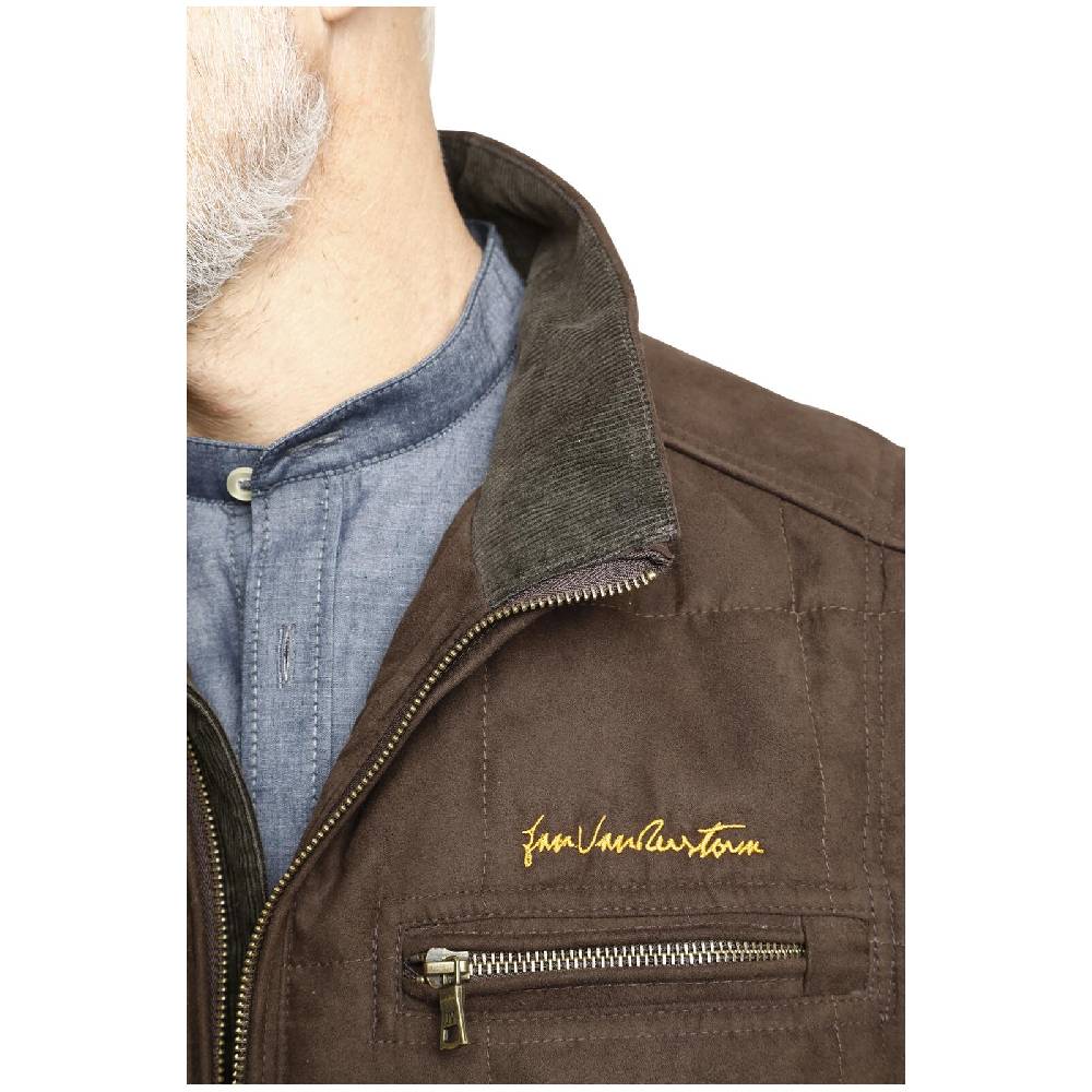 Jan Vanderstorm Steppweste ELUF Braun