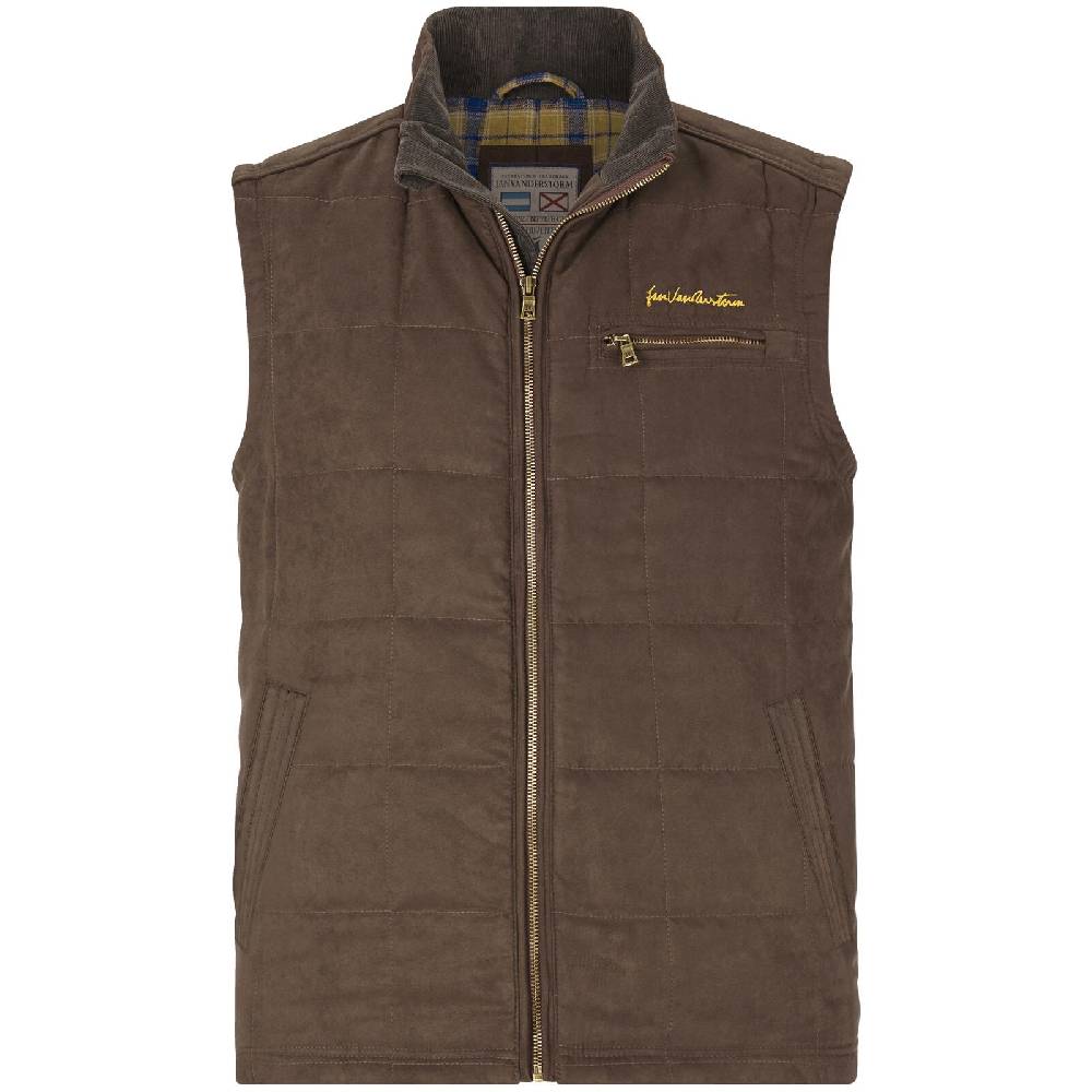 Jan Vanderstorm Steppweste ELUF braun