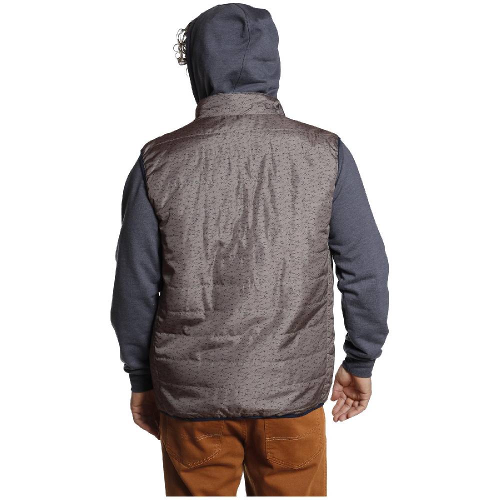 Jan Vanderstorm Steppweste HJALTE Beige Bedruckt