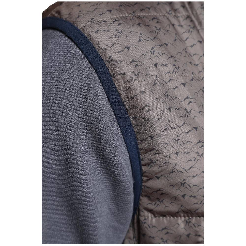 Jan Vanderstorm Steppweste HJALTE Beige Bedruckt