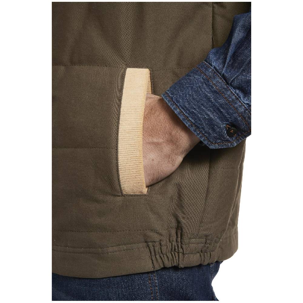 Jan Vanderstorm Steppweste HRING Oliv