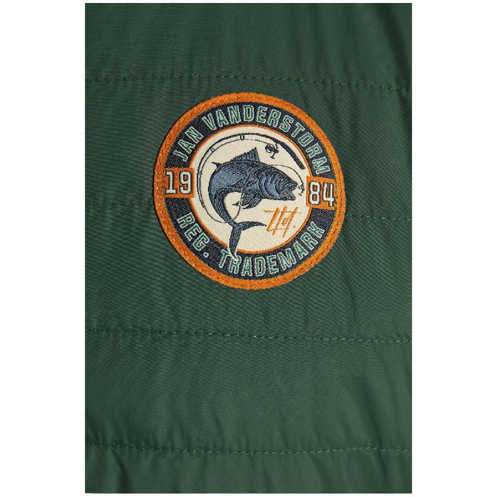 Jan Vanderstorm Steppweste MIKLAS Dunkelgrün