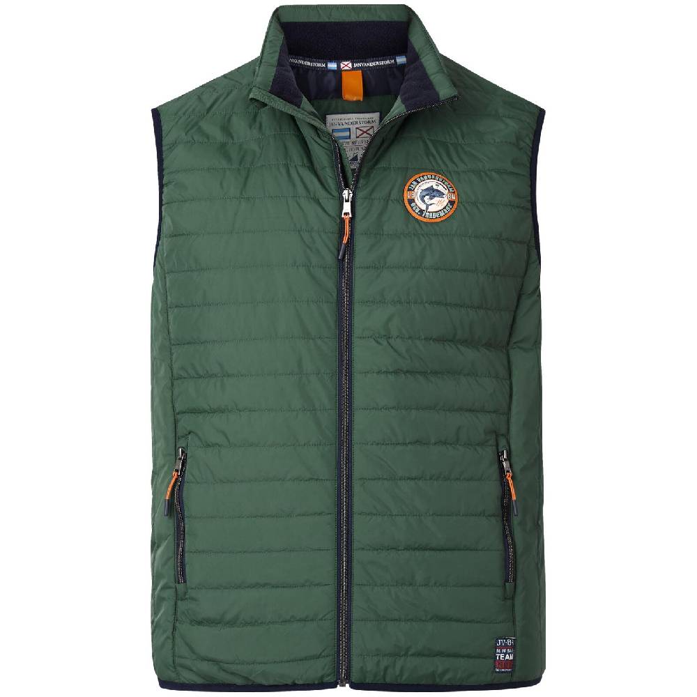 Jan Vanderstorm Steppweste MIKLAS dunkelgrün