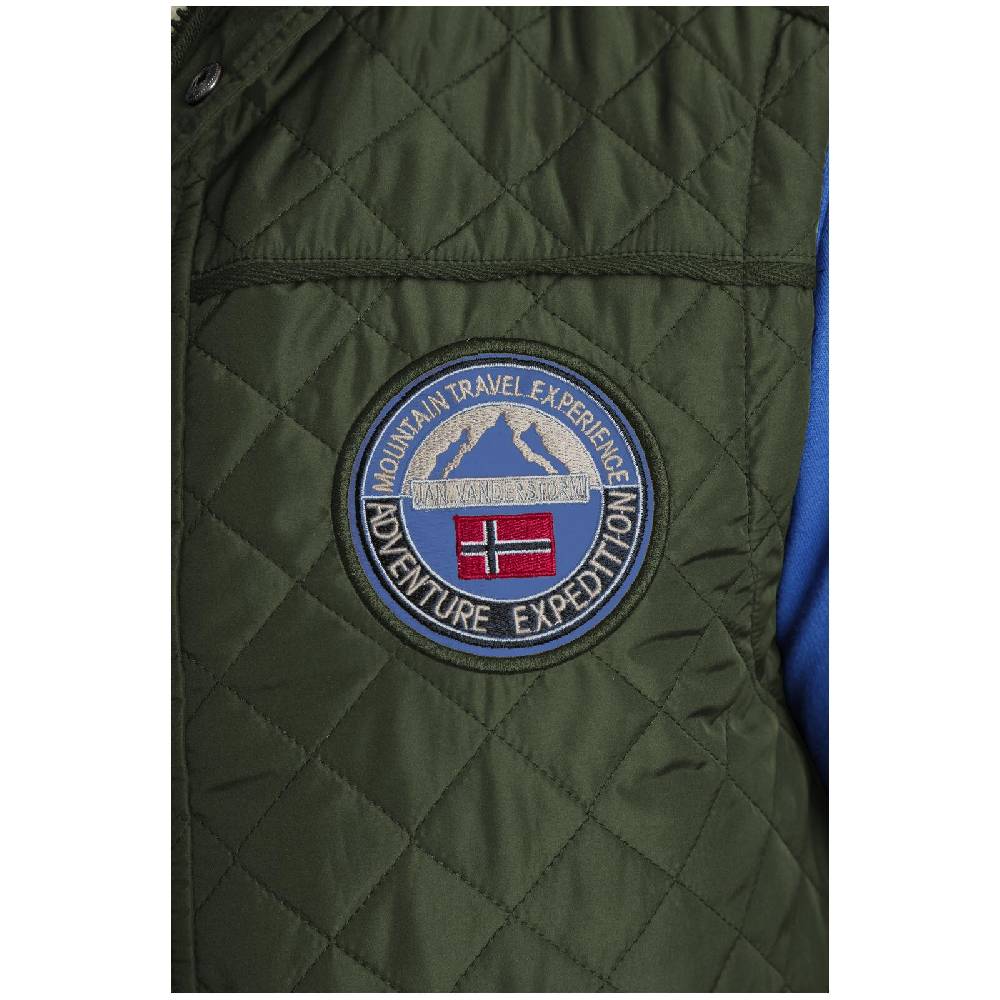 Jan Vanderstorm Steppweste RODEWIN Dunkelgrün