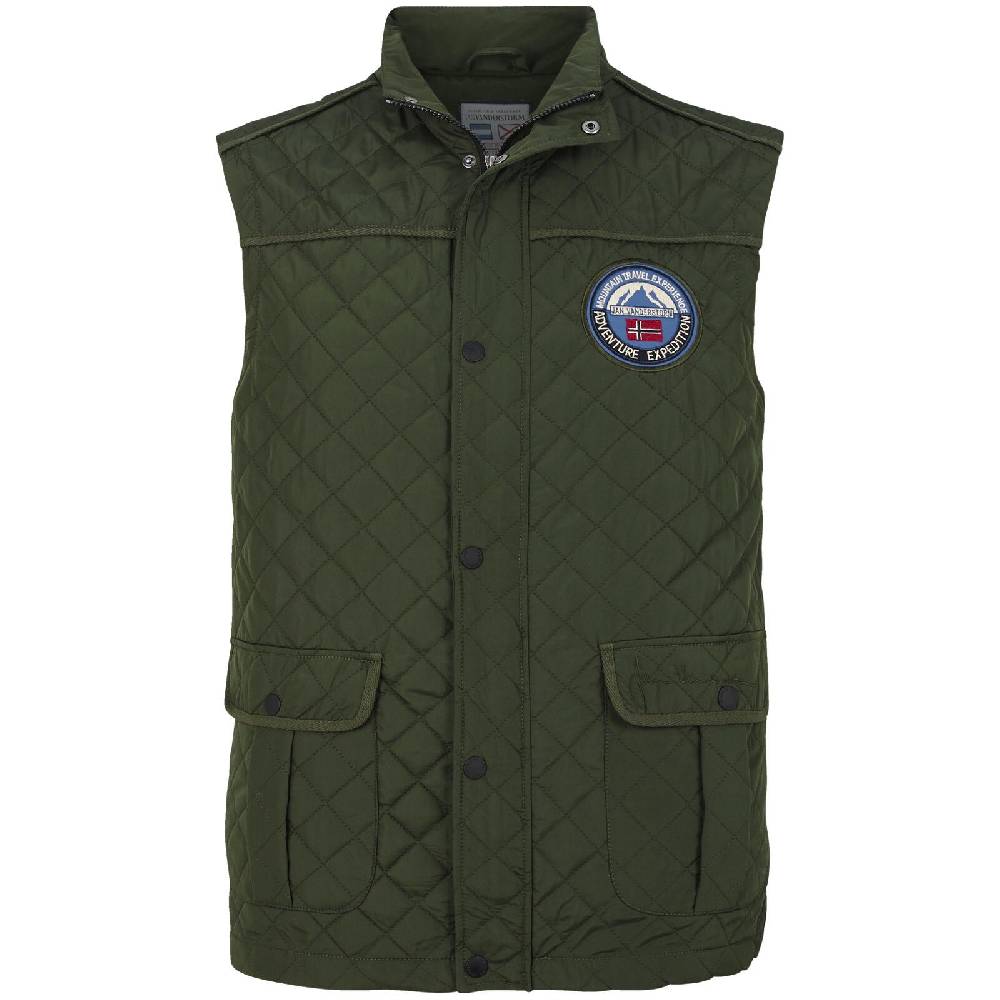 Jan Vanderstorm Steppweste RODEWIN dunkelgrün