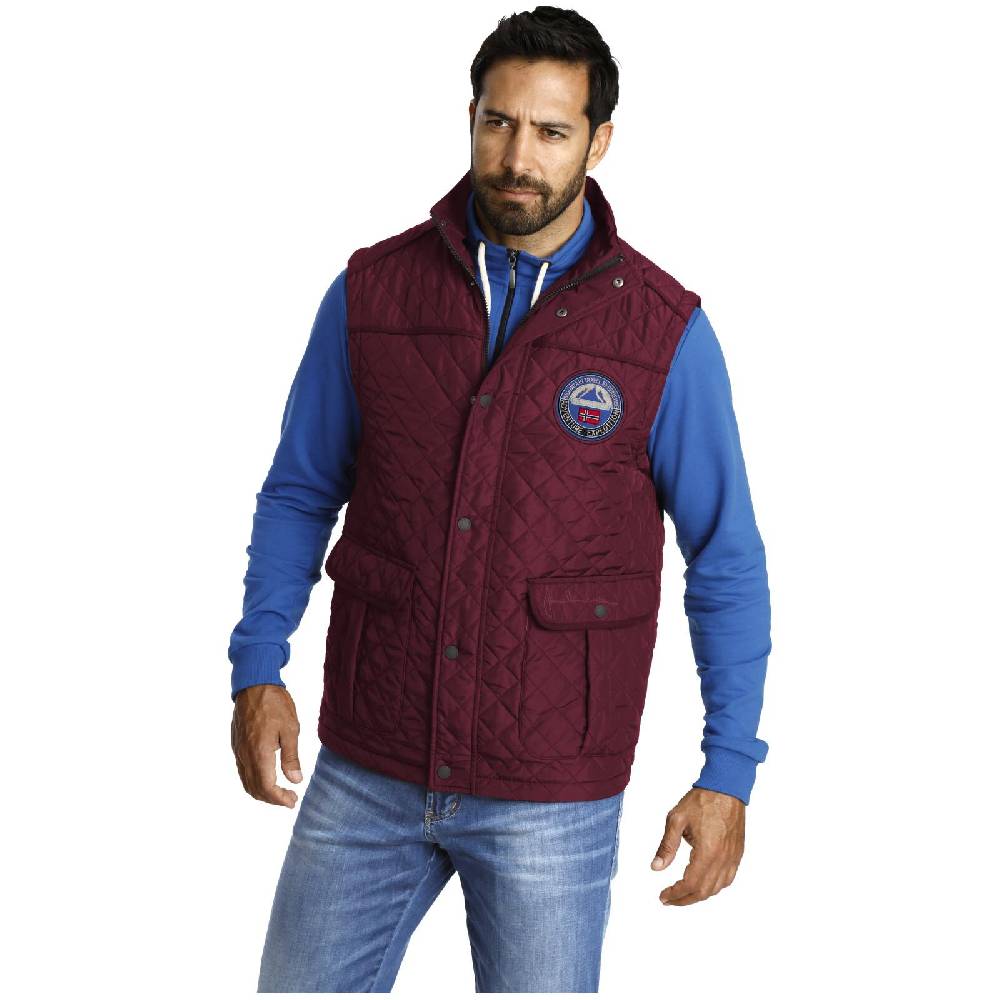 Jan Vanderstorm Steppweste RODEWIN Dunkelrot