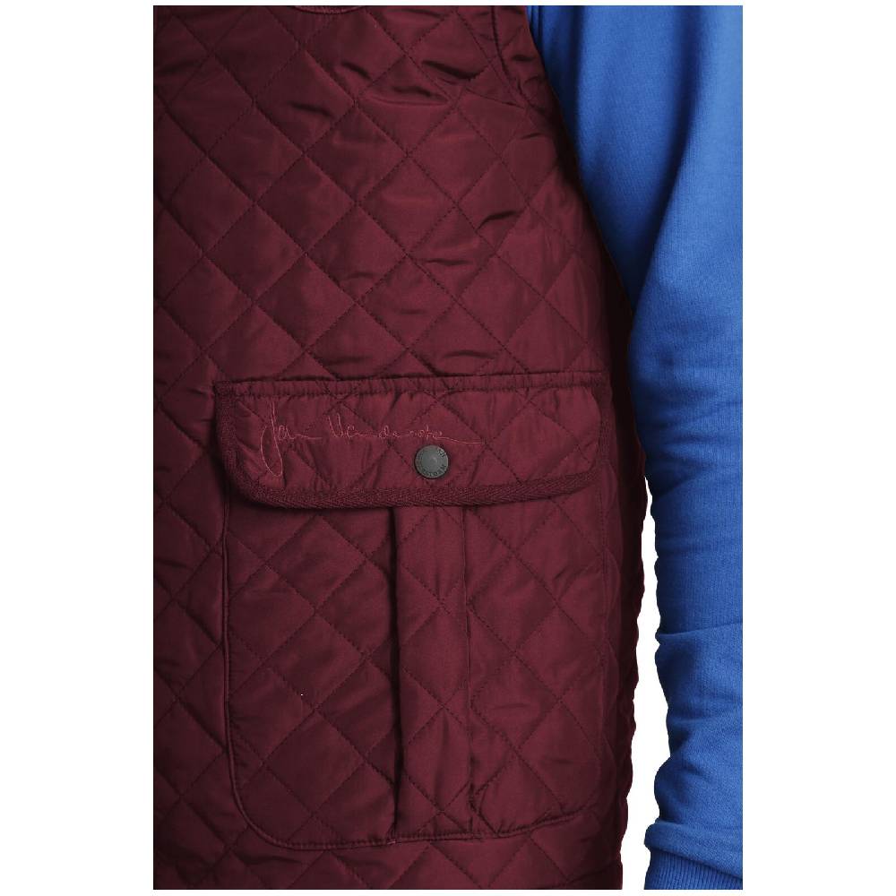 Jan Vanderstorm Steppweste RODEWIN Dunkelrot