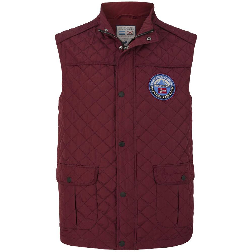 Jan Vanderstorm Steppweste RODEWIN dunkelrot