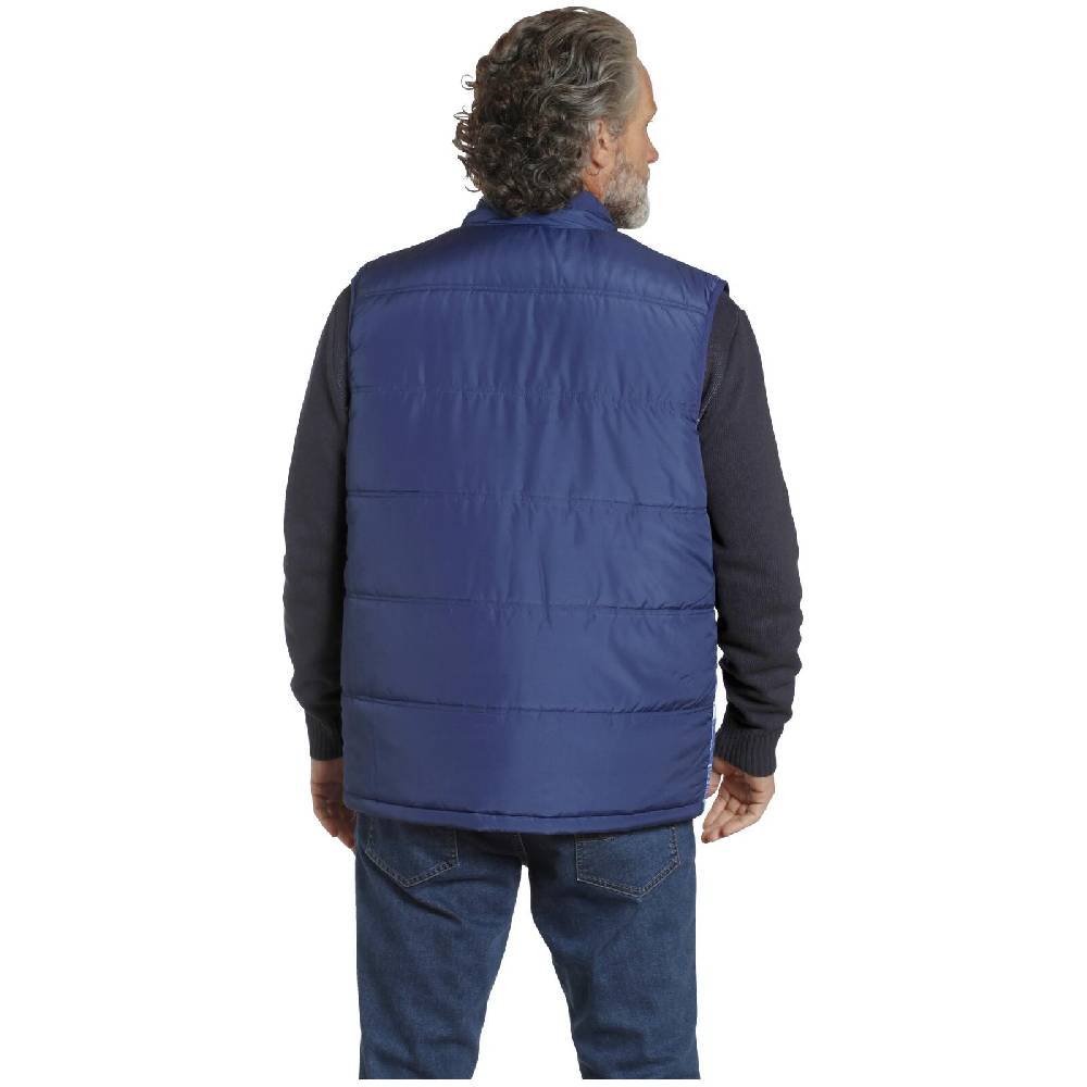 Jan Vanderstorm Steppweste WIDAR Blau Kariert