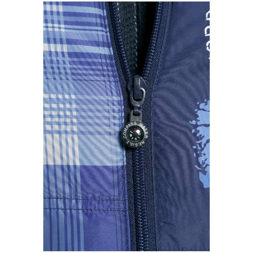 Jan Vanderstorm Steppweste WIDAR Blau Kariert