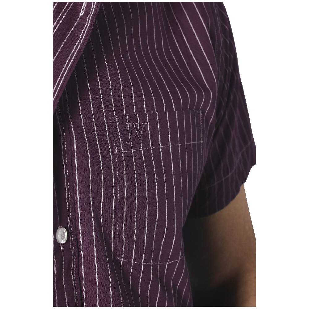 Jan Vanderstorm Streifenhemd PERTTU Dunkellila