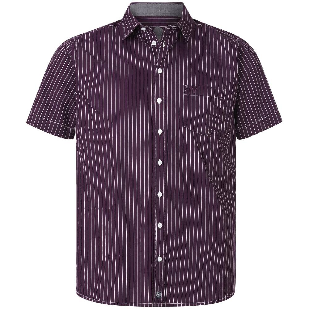 Jan Vanderstorm Streifenhemd PERTTU dunkellila