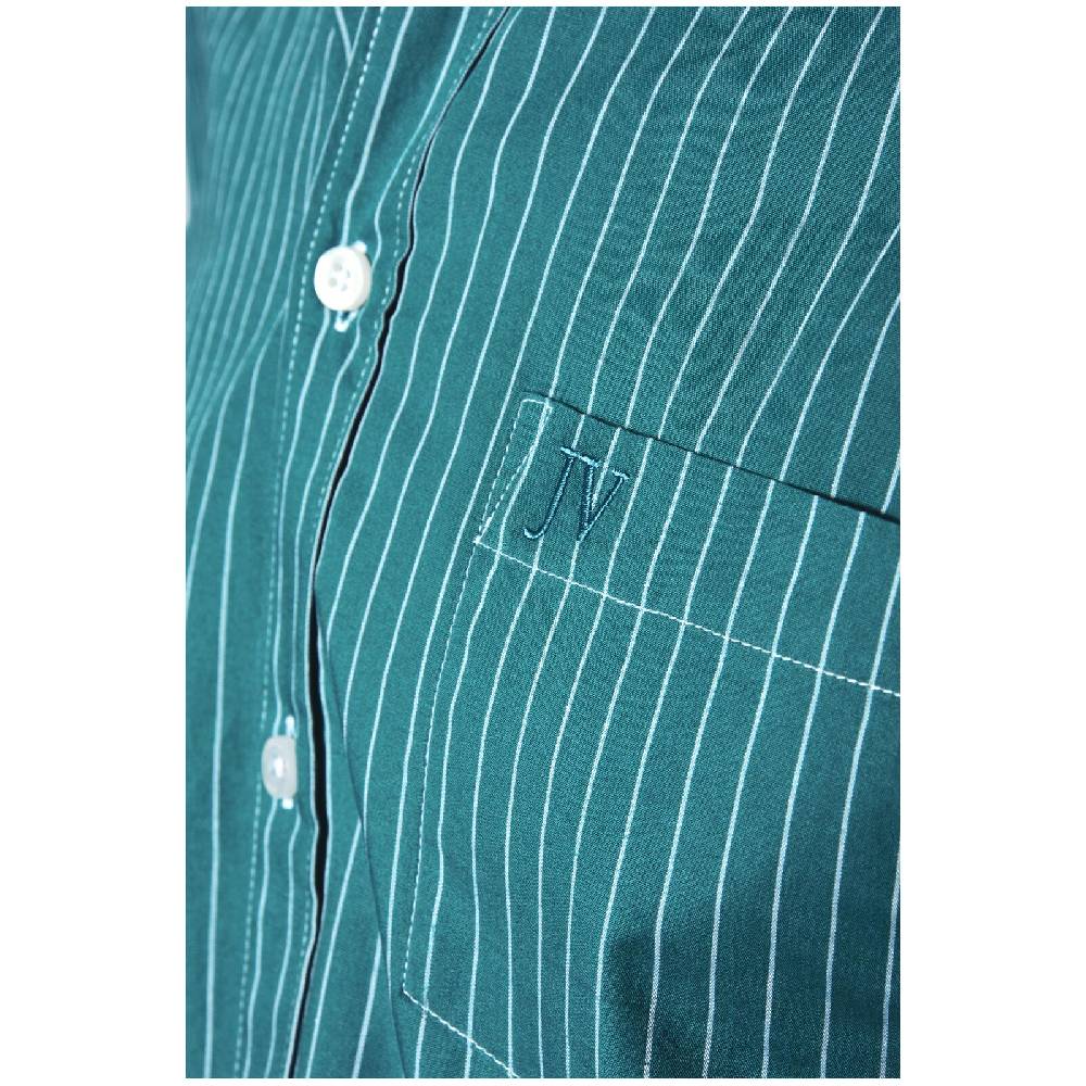 Jan Vanderstorm Streifenhemd PERTTU Petrol