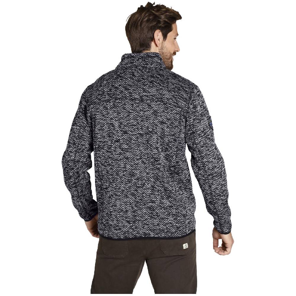 Jan Vanderstorm Strickfleecejacke KOLMUND Schwarz