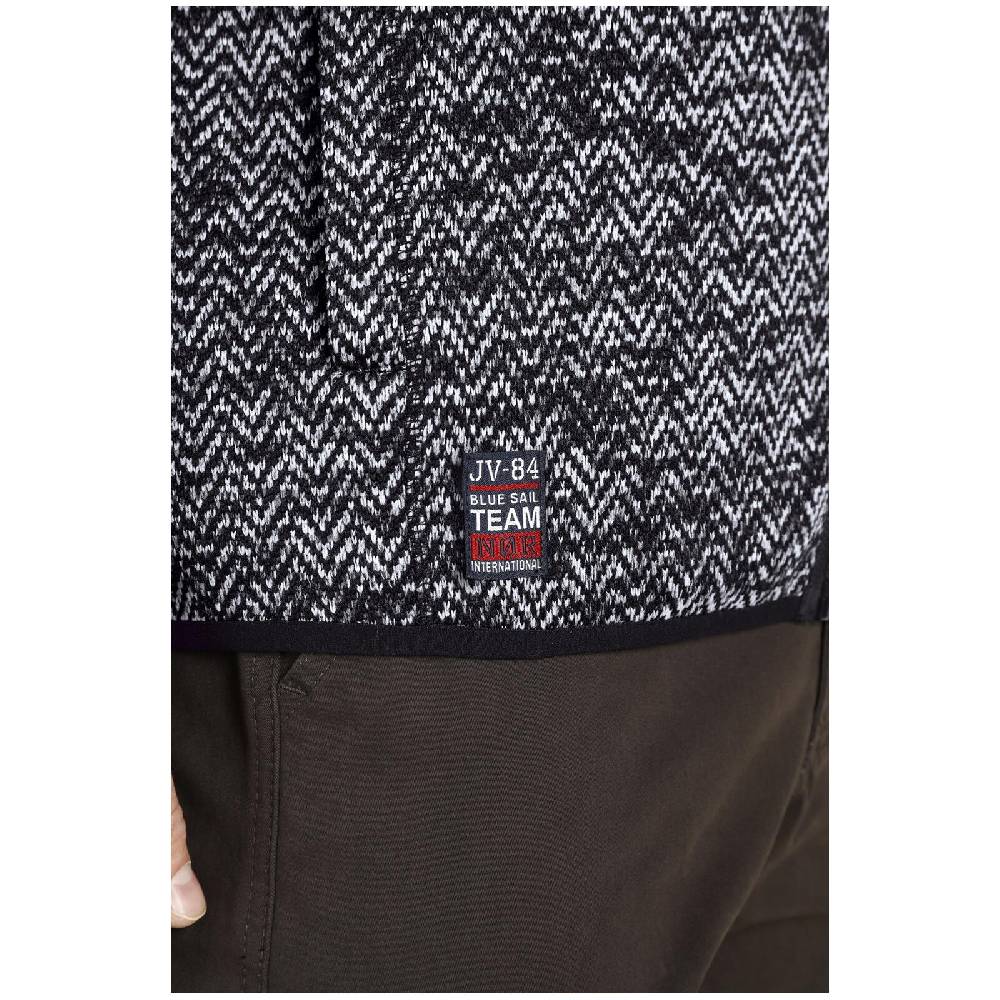 Jan Vanderstorm Strickfleecejacke KOLMUND Schwarz