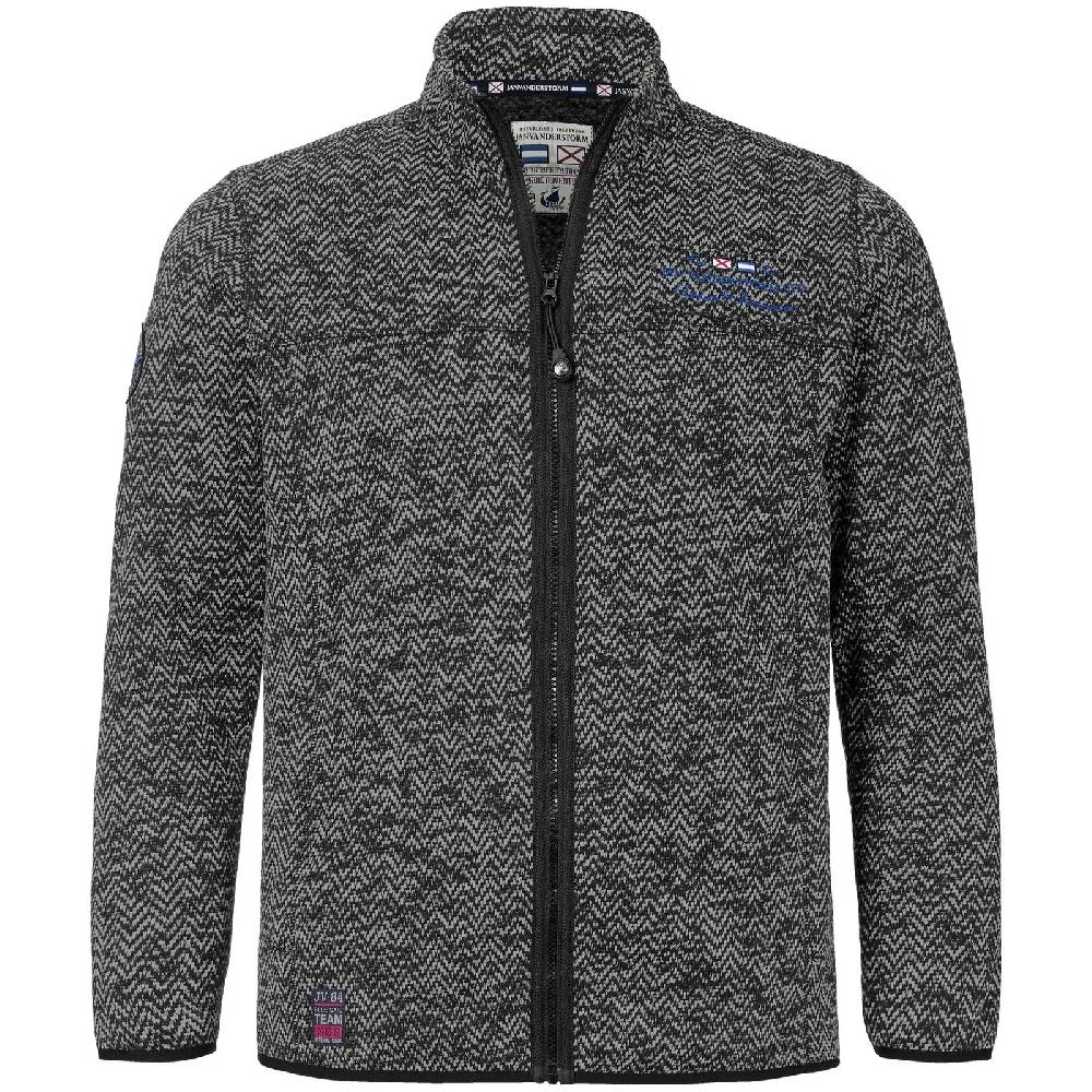 Jan Vanderstorm Strickfleecejacke KOLMUND schwarz