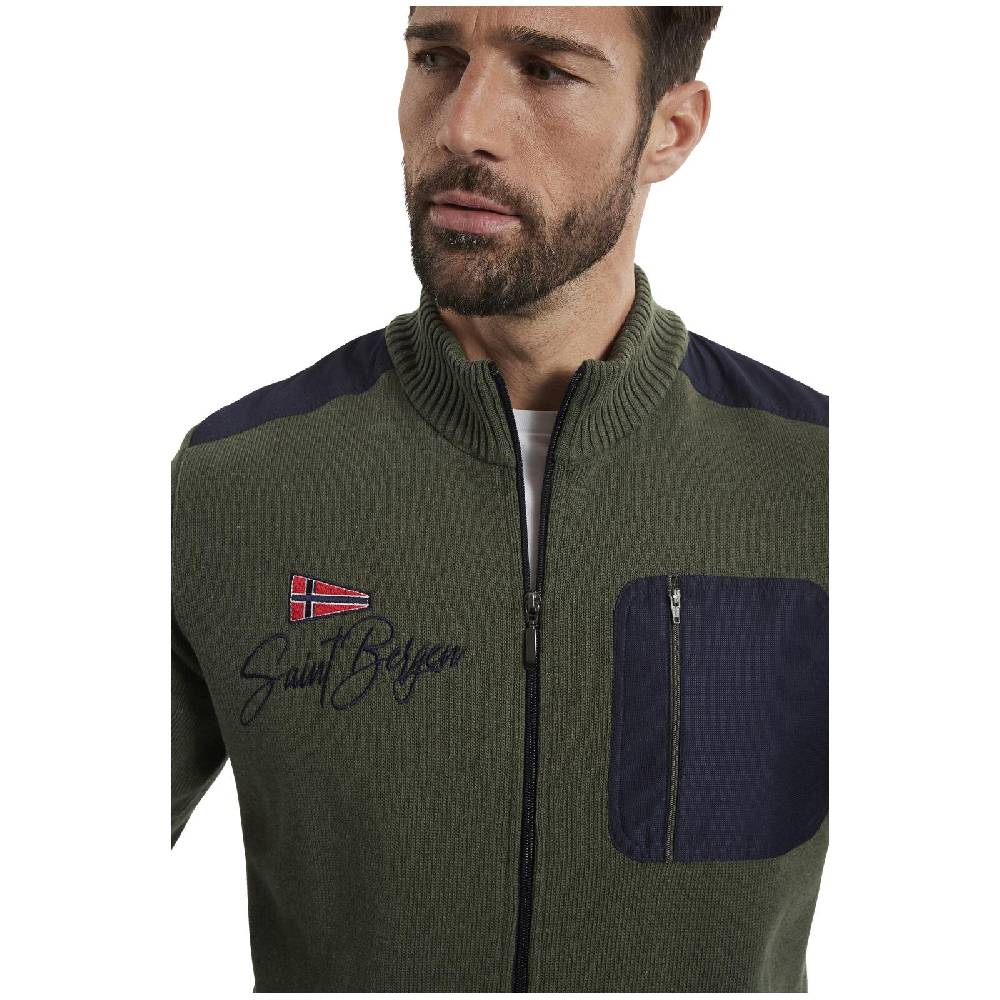 Jan Vanderstorm Strickjacke ABBO Oliv