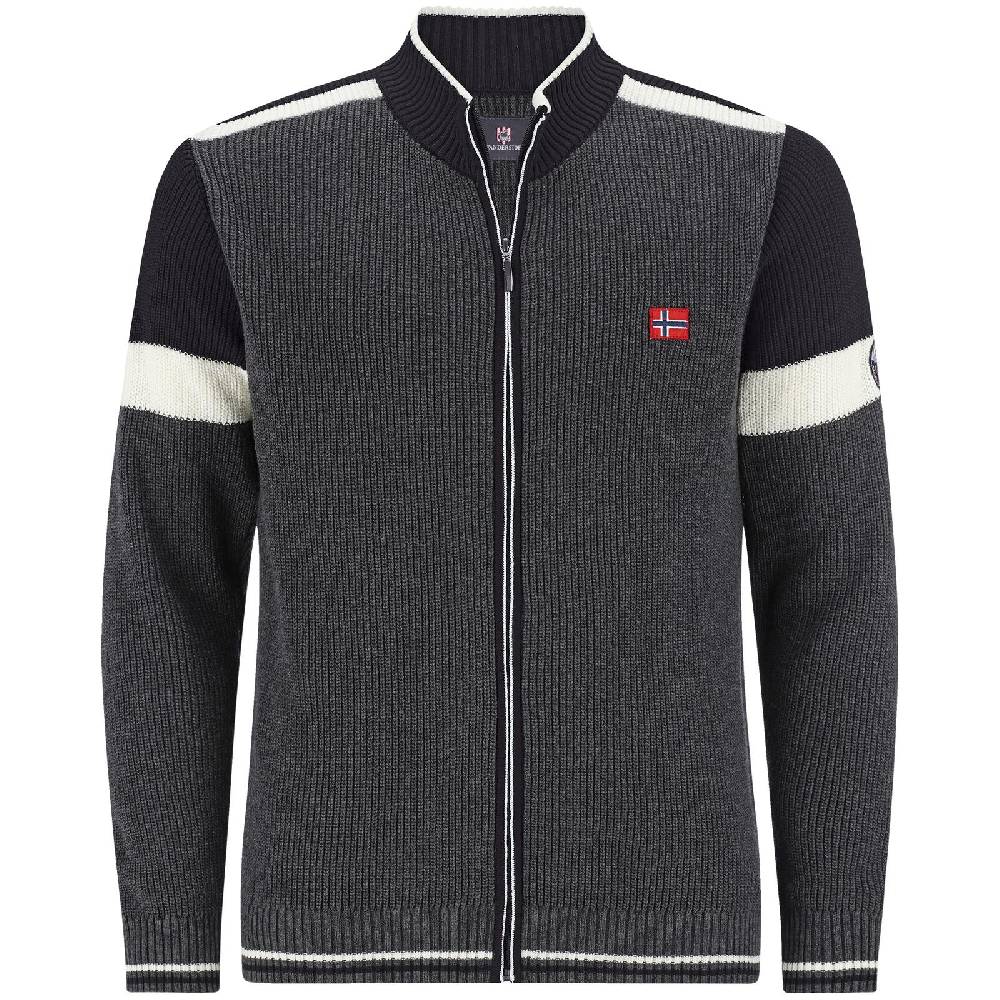 Jan Vanderstorm Strickjacke ANVE dunkelgrau
