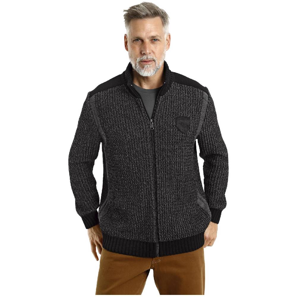 Jan Vanderstorm Strickjacke HALSTEN Schwarz